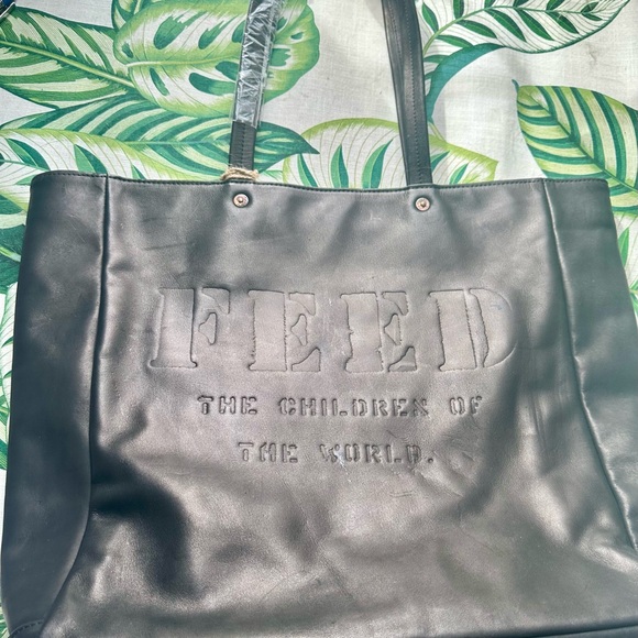 FEED BAG 1 LEATHER TOTE NWT - Picture 7 of 13